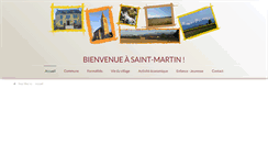 Desktop Screenshot of mairie-saintmartin.com