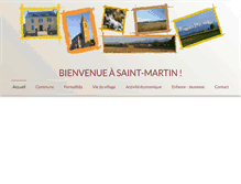 Tablet Screenshot of mairie-saintmartin.com